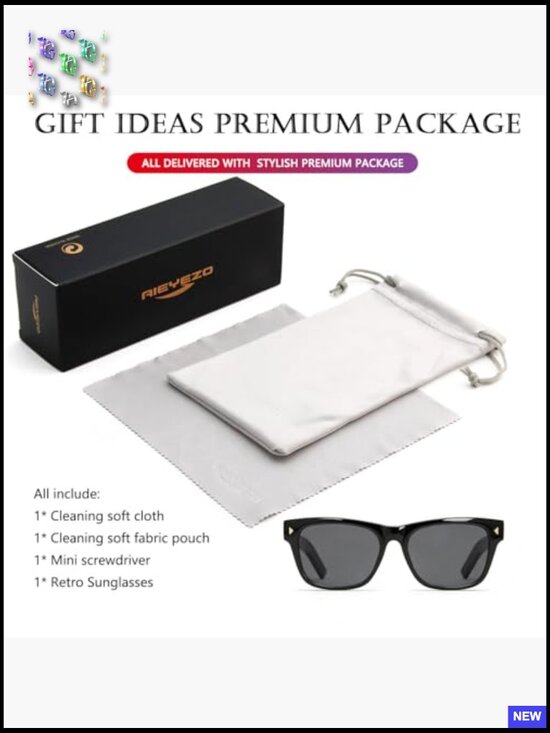 Retro Square Sunglasses Classic Thick Frame UV Protection Unisex Shades main image 7